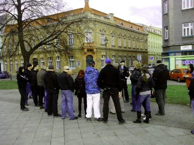 hlouček neonacistů v Ostravě